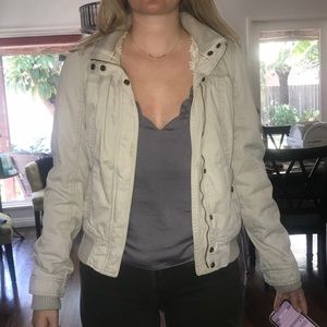 Hollister light khaki jacket